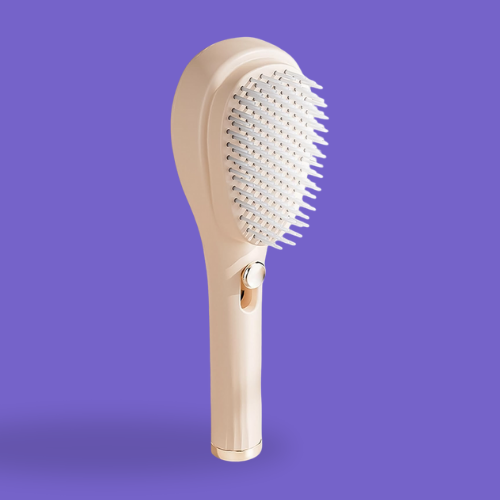 Self-Cleaning Anti-Static Massage Comb (1 Pc)